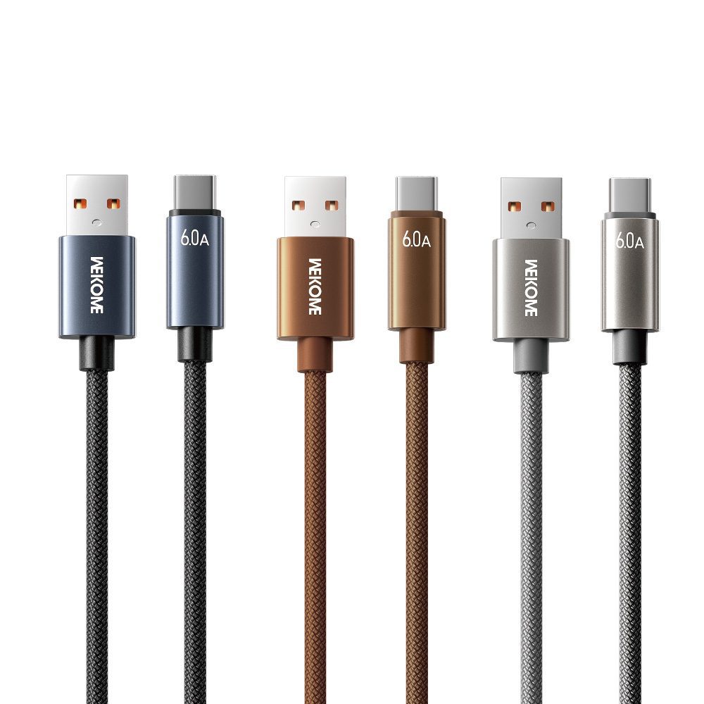 Καλώδιο Φόρτισης WK WDC-63a USB σε USB-C PD 66W 1.2m Καφέ
