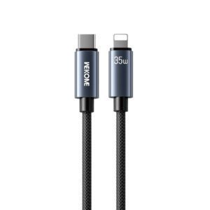 0284775 Καλώδιο Φόρτισης WK WDC-65 USB-C σε Lightning PD 35W 1.2m Μαύρο
