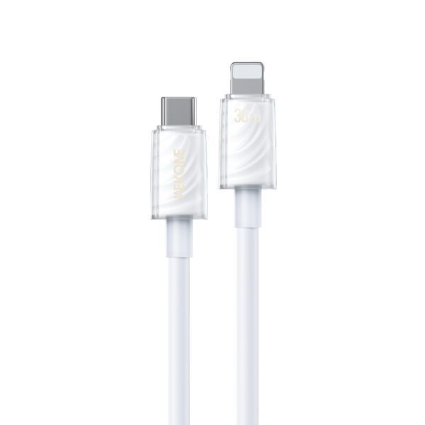 0284790 Καλώδιο Φόρτισης WK WDC-73 USB-C σε Lightning PD 30W 1.2m Λευκό