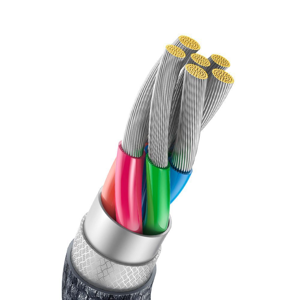 Baseus Crystal Shine Series cable USB cable for fast charging and data transfer USB Type A - USB Type C 100W 1.2m black (CAJY000401)eng