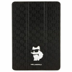 Karl Lagerfeld KLFC10SAKHPCK iPad 10.2" Folio Magnet Allover Cover black/black Saffiano Monogram Choupetteeng