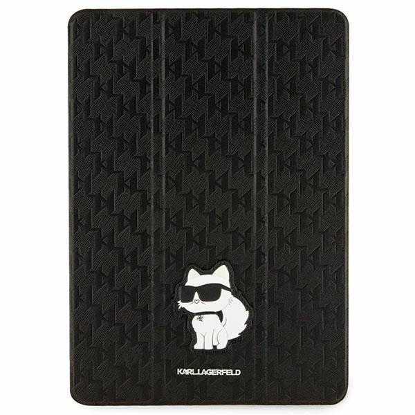 Karl Lagerfeld KLFC10SAKHPCK iPad 10.2" Folio Magnet Allover Cover black/black Saffiano Monogram Choupetteeng