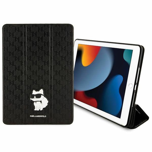 Karl Lagerfeld KLFC10SAKHPCK iPad 10.2" Folio Magnet Allover Cover black/black Saffiano Monogram Choupetteeng
