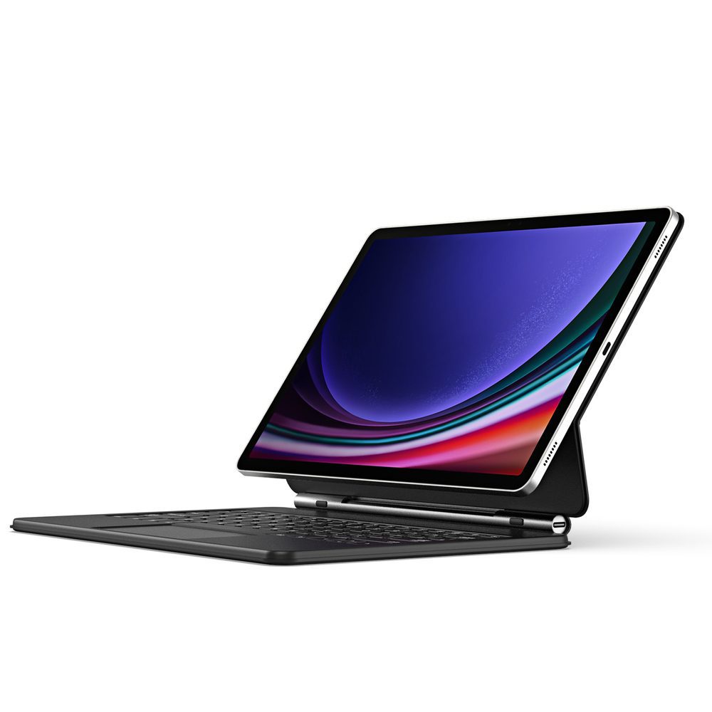 Dux Ducis Keyboard (MK Series) Case with Bluetooth Keyboard for Samsung Galaxy Tab S9+ / S8+ / S7+ - Blackeng