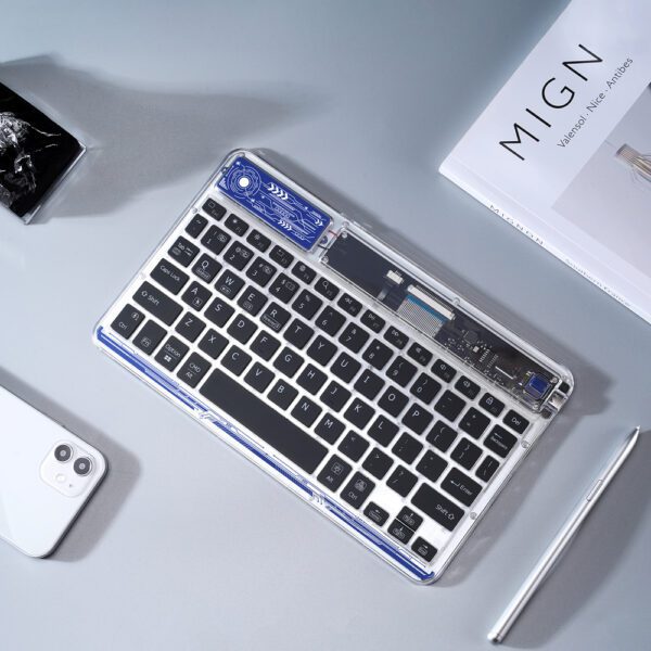 Dux Ducis Keyboard (CK Series) Wireless for Laptop / Tablet / Phone - Transparenteng