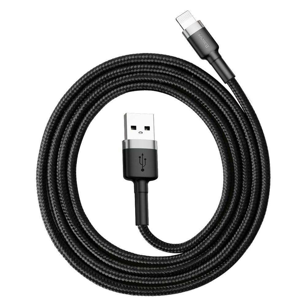 Baseus Cafule USB-A / Lightning 2.4A QC 3.0 cable 1 m - black-grayeng