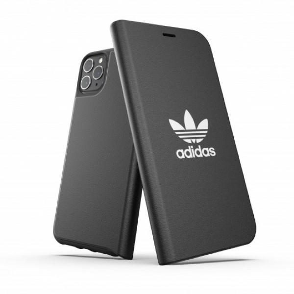 C Adidas OR Booklet Case Basic for iPhone 11 Pro Max - Black and Whiteeng