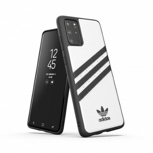 C Adidas OR Moudled Case PU for Samsung Galaxy S20+ - White and Blackeng