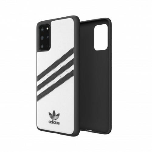C Adidas OR Moudled Case PU for Samsung Galaxy S20+ - White and Blackeng