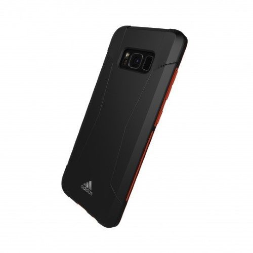 C Adidas SP Solo Case for Samsung Galaxy S8 - Black and Redeng