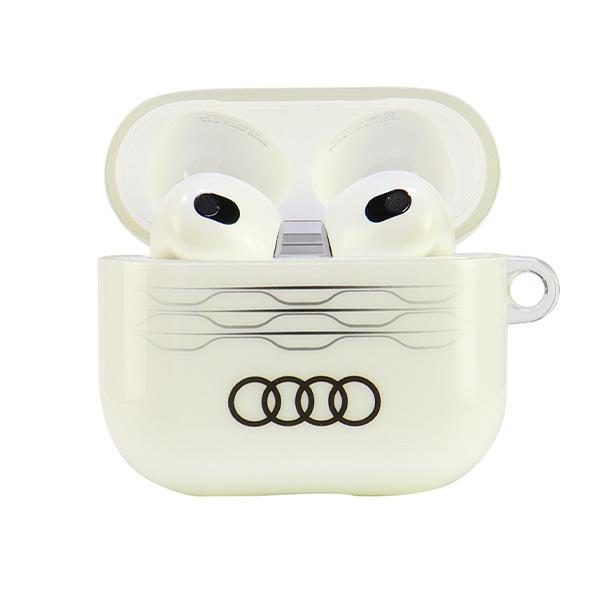 Audi IML Geometric Pattern AirPods 3 Case - Whiteeng