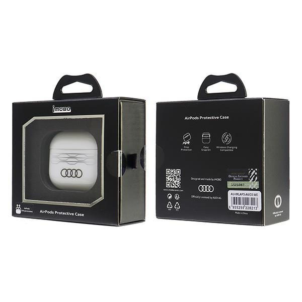 Audi IML Geometric Pattern AirPods 3 Case - Whiteeng