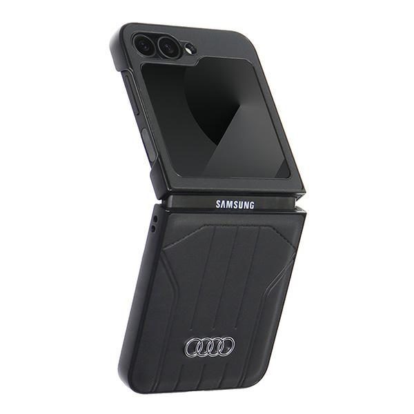 Audi Synthetic Leather MagSafe Case for Samsung Galaxy Z Flip 6 - Blackeng