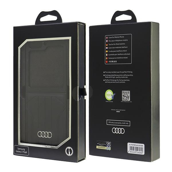 Audi Synthetic Leather MagSafe Case for Samsung Galaxy Z Flip 6 - Blackeng