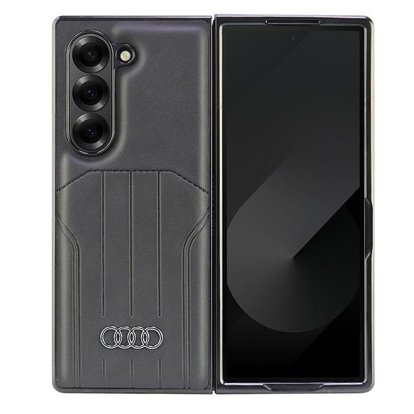 189652_2 Audi Synthetic Leather MagSafe Case for Samsung Galaxy Z Fold 6 - Blackeng