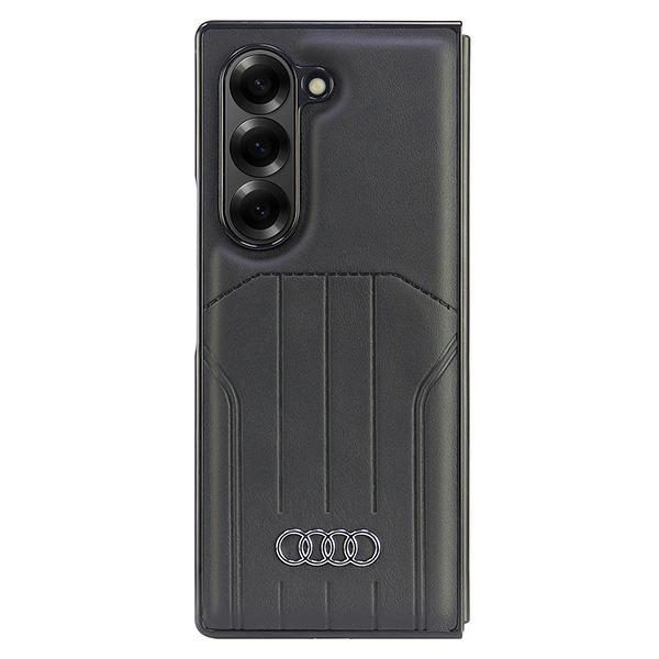 189652_5 Audi Synthetic Leather MagSafe Case for Samsung Galaxy Z Fold 6 - Blackeng