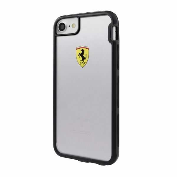 189719_1 Ferrari Racing Shockproof Case for iPhone 7 / 8 / SE 2020 / SE 2022 - Transparenteng