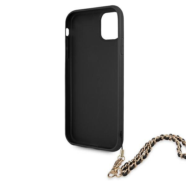 189751_7 Guess Saffiano Chain case for iPhone 11 6.1" / Xr - blackeng