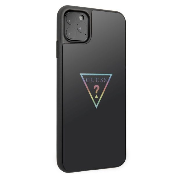 189753_3 Guess Triangle Glitter iPhone 11 Pro Max Case - Blackeng