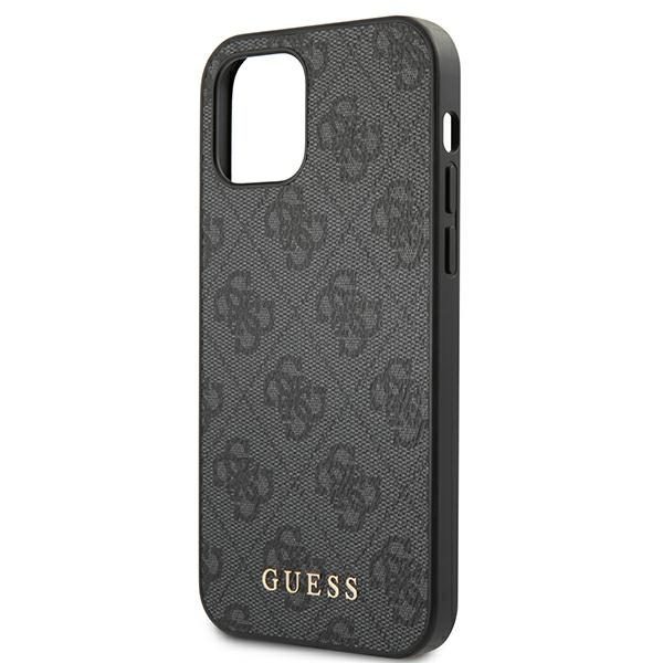 Guess 4G Metal Gold Logo Case for iPhone 12 / 12 Pro - Grayeng