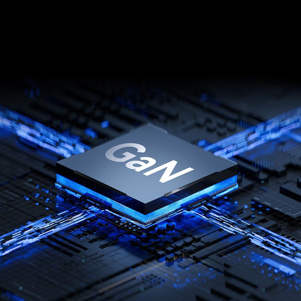 Wozinsky GaN 65W Charger with 2xUSB-C USB Ports with 65W CC Cable - Whiteeng