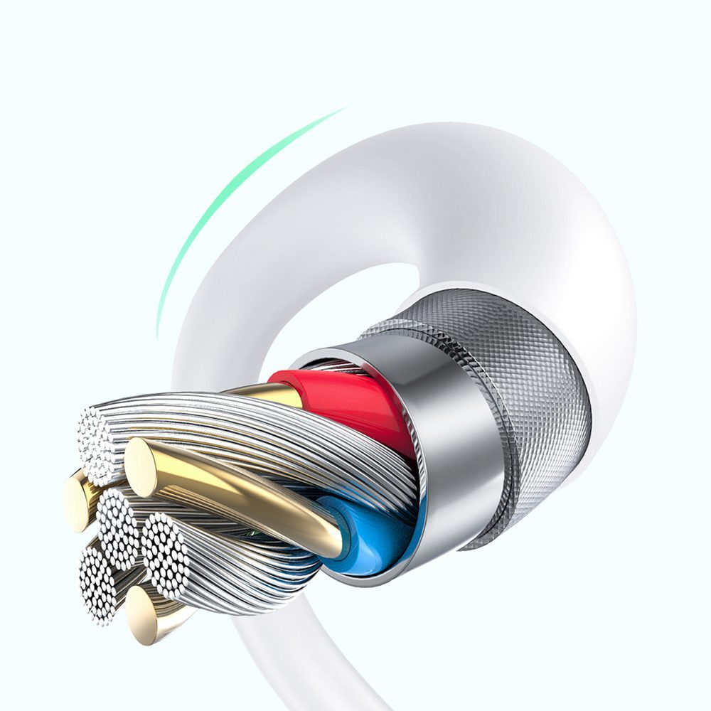 Wozinsky GaN 65W Charger with 2xUSB-C USB Ports with 65W CC Cable - Whiteeng