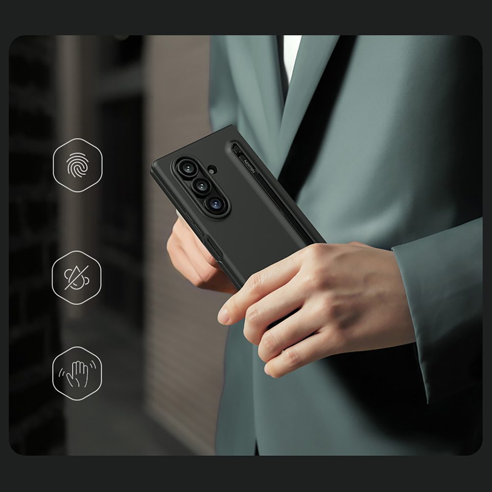 Etui Nillkin Flex Pure Fold na Samsung Galaxy Z Fold 7 z miejscem na S Pen - czarnepol
