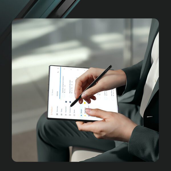 Etui Nillkin Flex Pure Fold na Samsung Galaxy Z Fold 7 z miejscem na S Pen - czarnepol