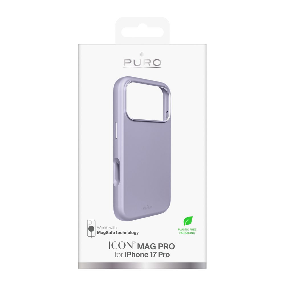 Pure Icon Mag Pro Liquid Silicone Case for iPhone 17 Pro, MagSafe Compatible, with Camera Protection and Aluminum Buttons - Pinkeng