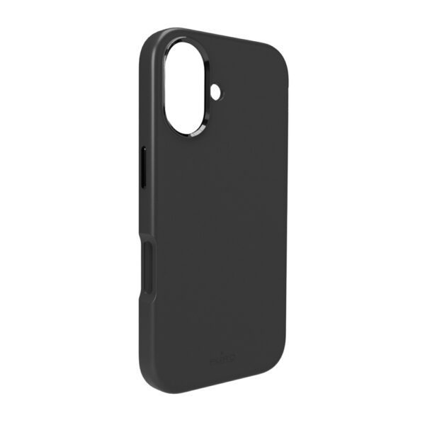 Pure Icon Mag Pro Liquid Silicone Case for iPhone 17, MagSafe Compatible, with Camera Protection and Aluminum Buttons - Blackeng