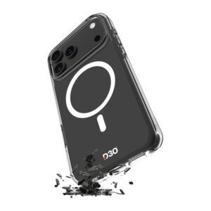 Puro Impact Clear D3O TPU+PC Case Compatible with MagSafe for iPhone 17 Pro Max - Transparenteng