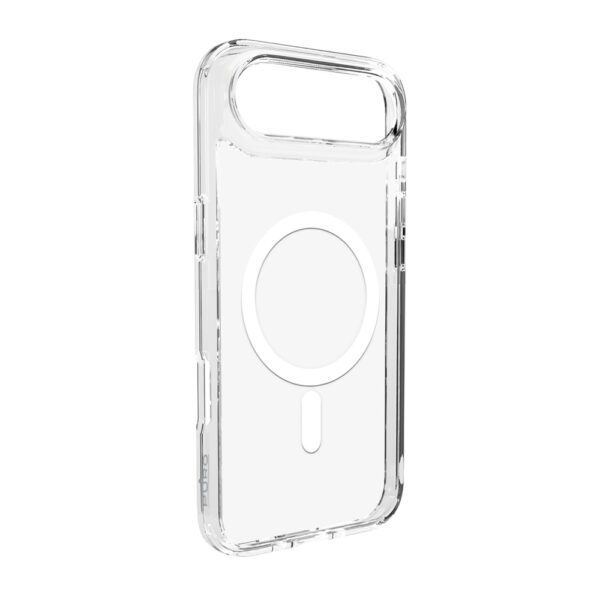 Puro Lite Mag TPU+PC Case Compatible with MagSafe for iPhone 17 Air - Transparent with White Ringeng