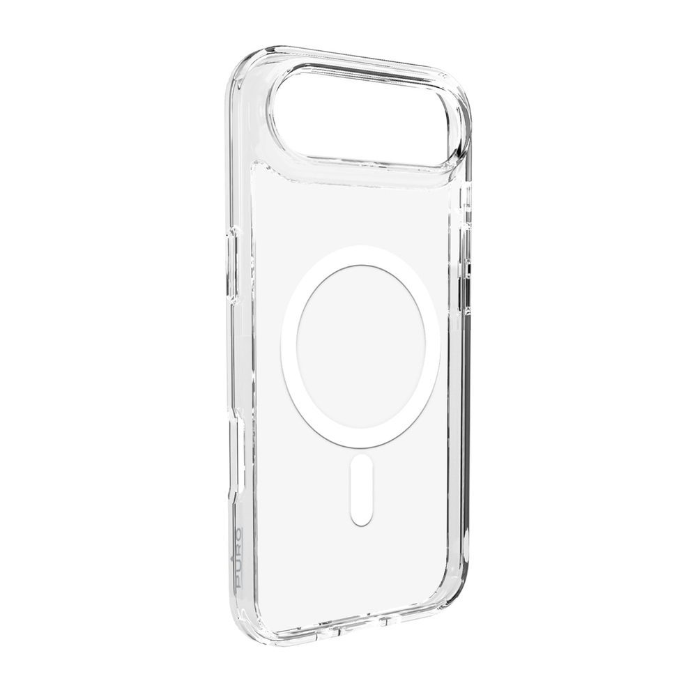 Puro Lite Mag TPU+PC Case Compatible with MagSafe for iPhone 17 Air - Transparent with White Ringeng