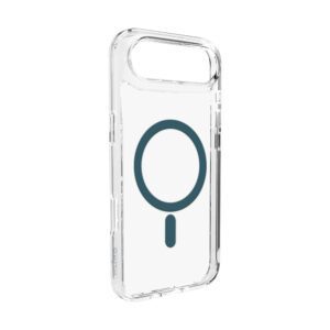Puro Lite Mag TPU+PC Case Compatible with MagSafe for iPhone 17 Air - Transparent with Turquoise Ringeng
