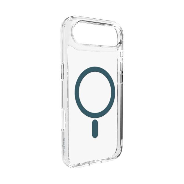 Puro Lite Mag TPU+PC Case Compatible with MagSafe for iPhone 17 Air - Transparent with Turquoise Ringeng