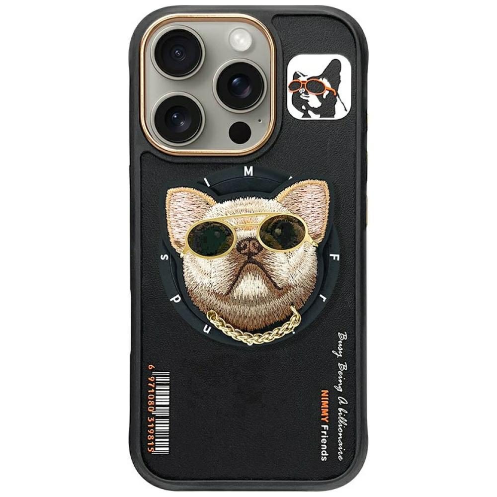 Nimmy Glasses Cool Dog MagSafe Case for iPhone 16 Pro - Blackeng