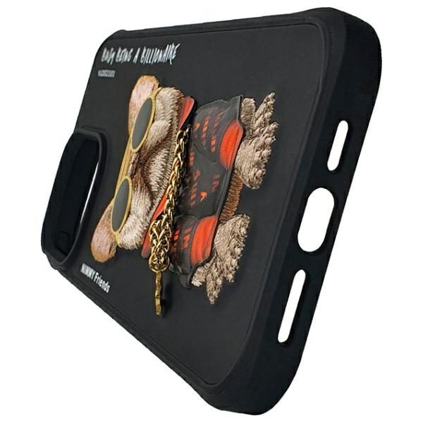 Nimmy Glasses Cool Dog Case for iPhone 15 Pro - Blackeng