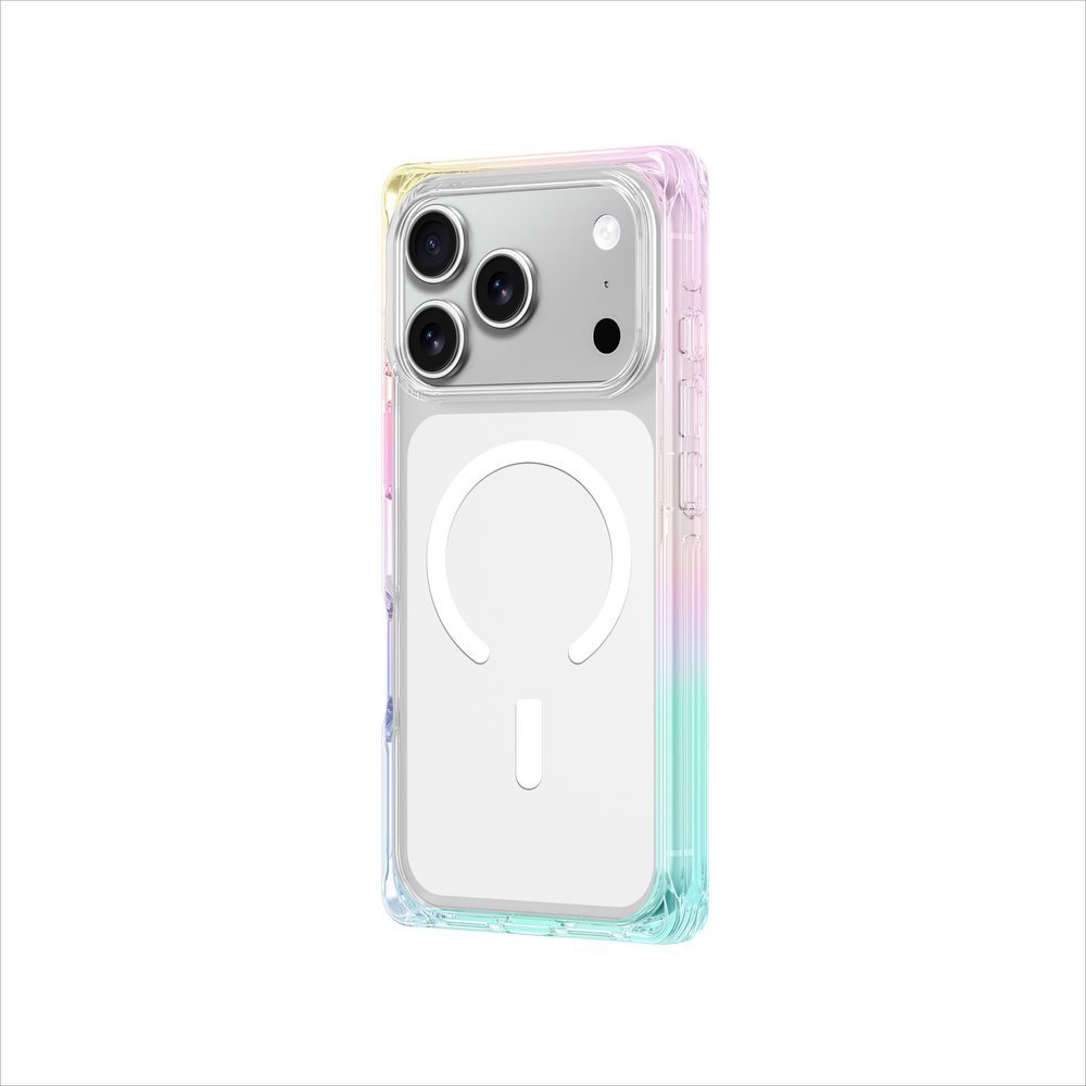 AmazingThing Omni case for iPhone 17 Pro compatible with MagSafe - transparent-rainboweng