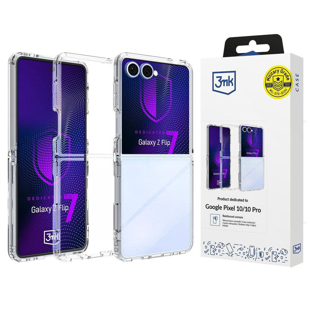 3mk Armor Case for Samsung Galaxy Z Flip 7 - Transparenteng