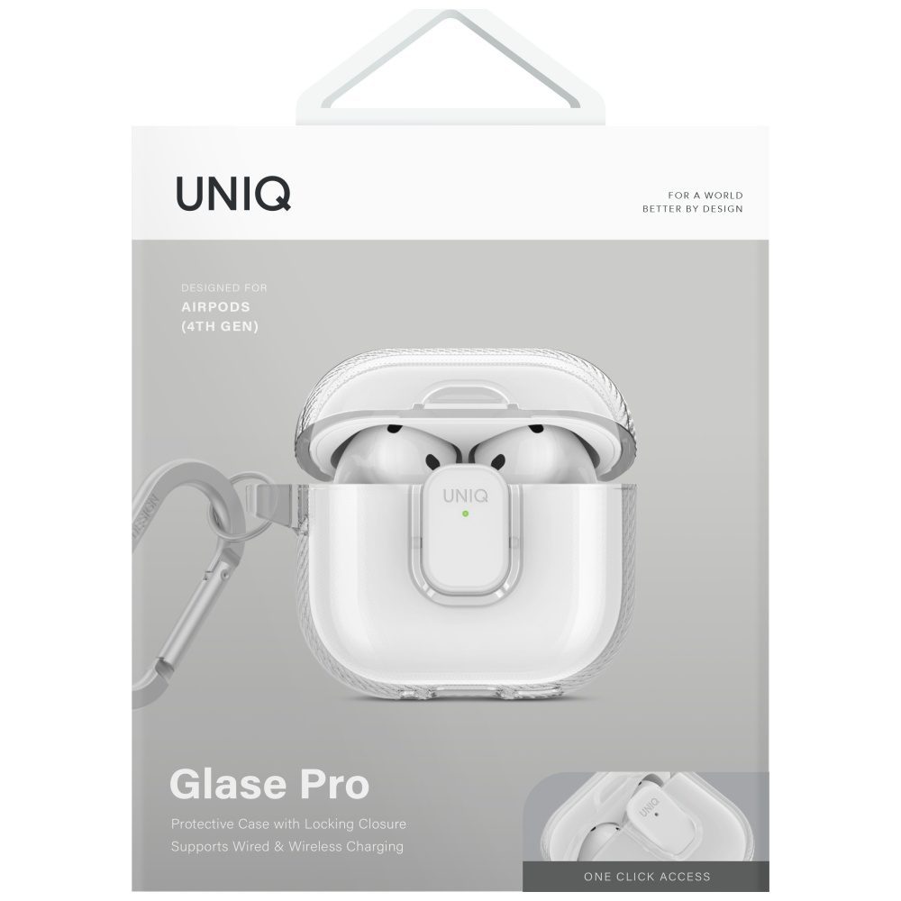 197576_2 Uniq Glase Pro Case for AirPods 4 - Transparenteng
