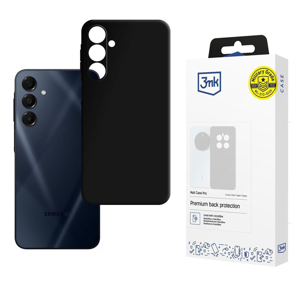 3mk Matt Case Pro for Samsung Galaxy A16 - Blackeng