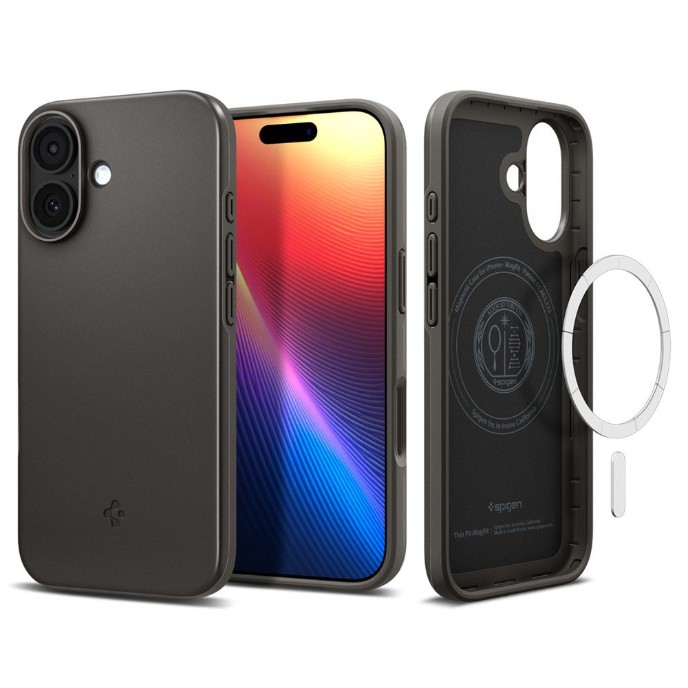 198811_10 Spigen Thin Fit MagSafe Case for iPhone 17 - Grayeng