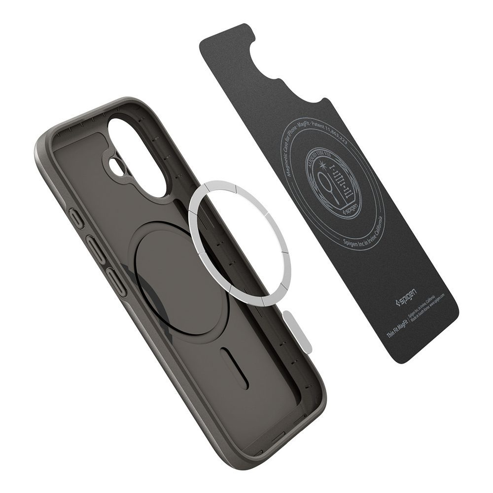 198811_6 Spigen Thin Fit MagSafe Case for iPhone 17 - Grayeng