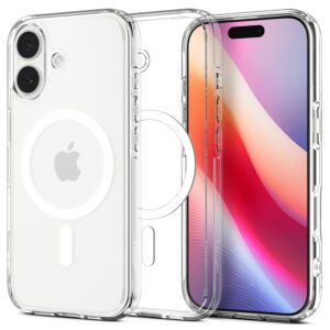 Spigen Ultra Hybrid MagSafe Case for iPhone 17 - Clear and Whiteeng
