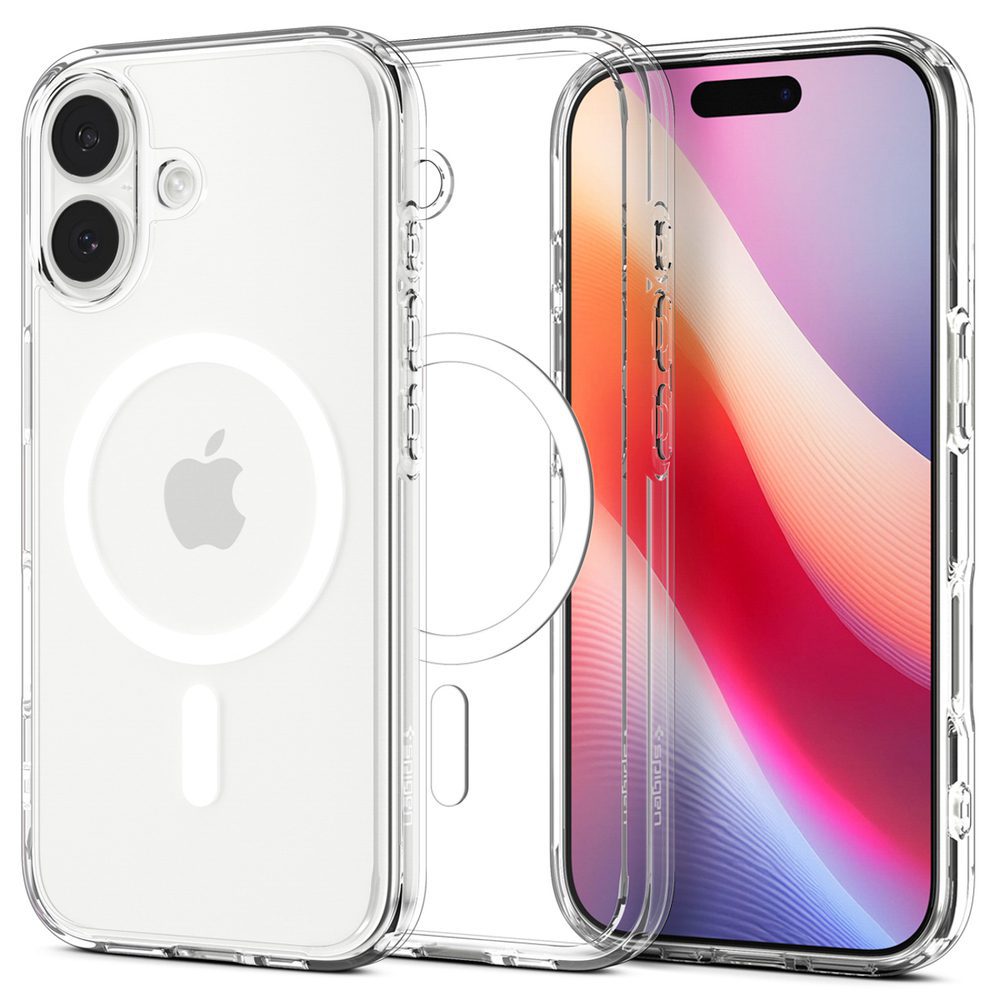 198853_1 Spigen Ultra Hybrid MagSafe Case for iPhone 17 - Clear and Whiteeng