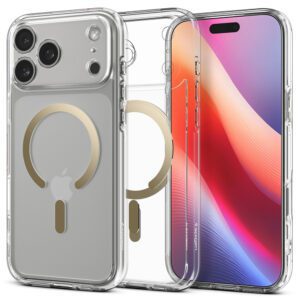 Spigen Ultra Hybrid MagSafe Case for iPhone 17 Pro - Transparent Goldeng