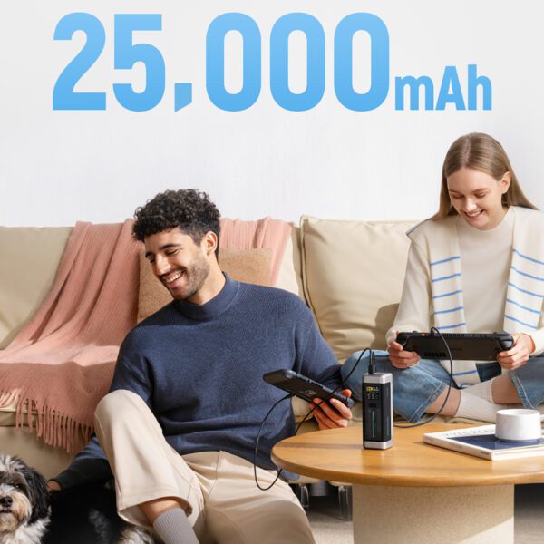 CUKTECH 210W 25000mAh Power Bank P+Series 2C1A?NO.20 Black Colorpol