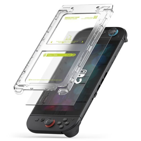 CREATOR: gd-jpeg v1.0 (using IJG JPEG v62), quality = 80 Ringke Easy Slide 2-pack Tempered Glass for Nintendo Switch 2 - Transparenteng