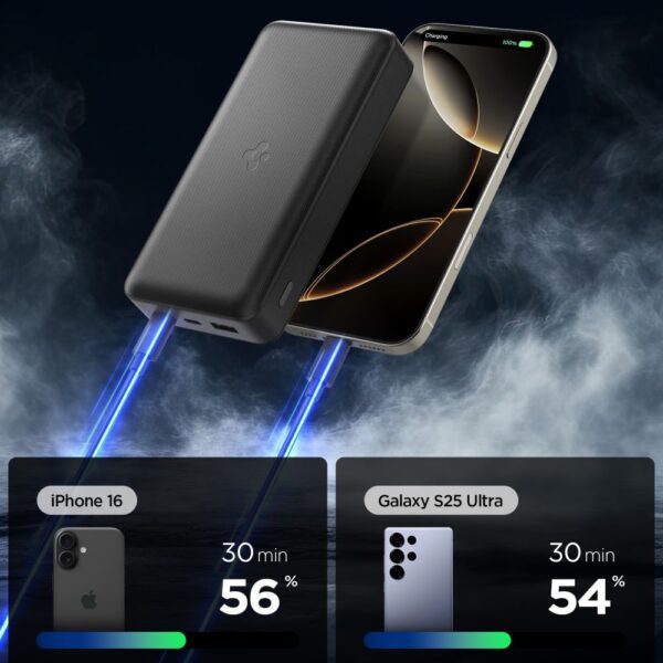 Spigen EA3020 20000mAh 30W Power Bank - Blackeng