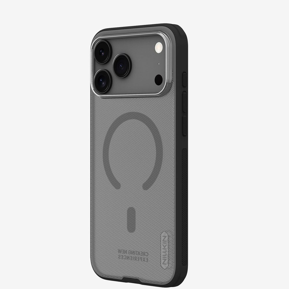 Nillkin Super Frosted Shield Pro Magnetic Case Compatible with MagSafe for iPhone 17 Pro Max - Translucent Blackeng